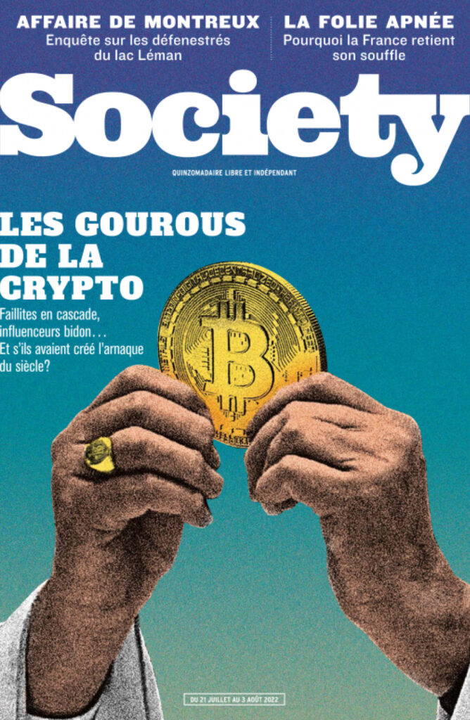 Les dernières couvertures de Society sur le sujets des cryptomonnaies